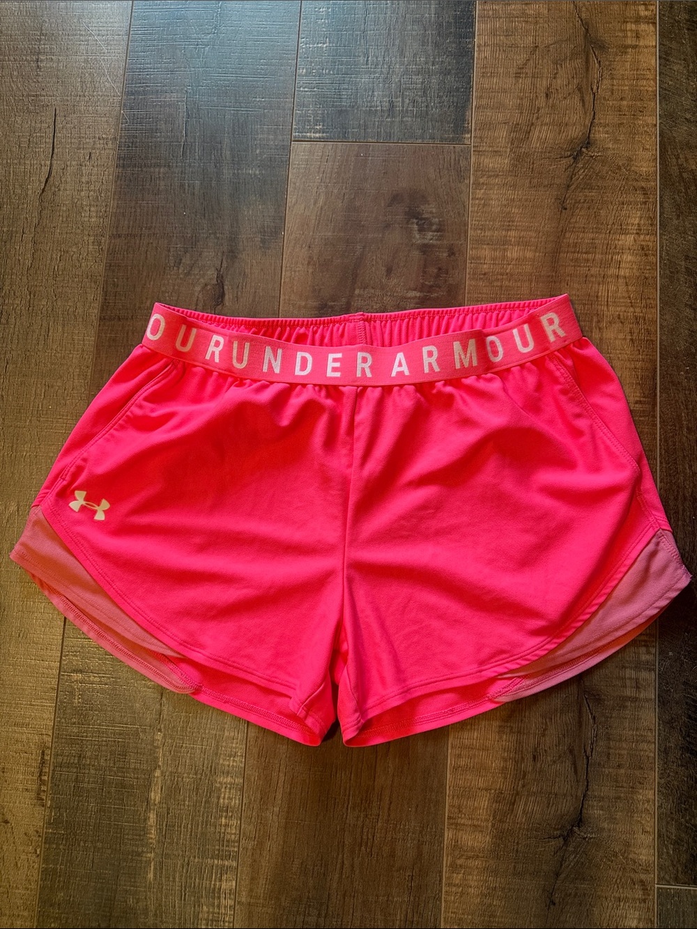 Under Armour Neon Pink Women's Athletic Shorts